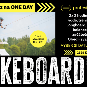 Wake Kemp™ Chomutov – jednodenní wakeboard kurz
